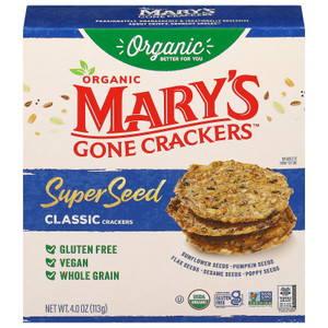 Mary's Gone Crackers - Crcker Og2 Spr Sd Clsc - Cs Of 6-4 Oz Mary's Gone Crackers - Crcker Og2 Spr Sd Clsc - Cs Of 6-4 Oz