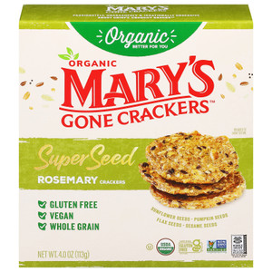 Mary's Gone Crackers - Crckr Og2 Spr Sd Rsmry - Cs Of 6-4 Oz Mary's Gone Crackers - Crckr Og2 Spr Sd Rsmry - Cs Of 6-4 Oz