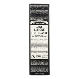 Dr. Bronner's - Tpaste All-one Anise - 1 Each-5 Oz Dr. Bronner's - Tpaste All-one Anise - 1 Each-5 Oz
