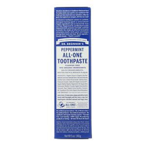 Dr. Bronner's - Tpaste All-one Peppermint - 1 Each-5 Oz Dr. Bronner's - Tpaste All-one Peppermint - 1 Each-5 Oz
