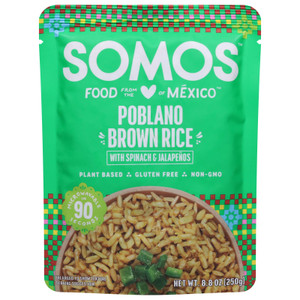 Somos - Rice Brown Poblano - Cs Of 6-8.8 Oz Somos - Rice Brown Poblano - Cs Of 6-8.8 Oz