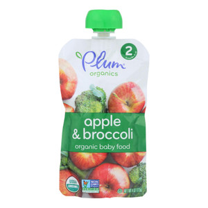 Plum Organics - Baby Fd Og2 Broc Apl - Cs Of 12-4 Oz Plum Organics - Baby Fd Og2 Broc Apl - Cs Of 12-4 Oz