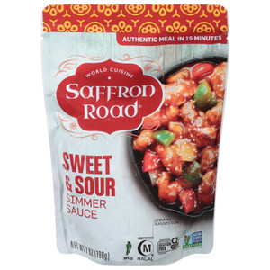Saffron Road - Simmer Sauce Sweet Sour - Cs Of 8-7 Fz