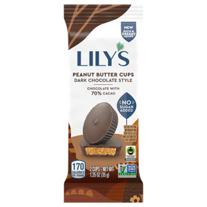 Lilys - Pbtr Cups Dark Choc 2 Pk - Cs Of 12-1.25 Oz Lilys - Pbtr Cups Dark Choc 2 Pk - Cs Of 12-1.25 Oz