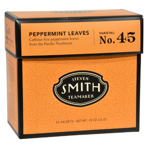 Smith Teamaker Herbal Tea - Peppermint - Case Of 6 - 15 Bags Smith Teamaker Herbal Tea - Peppermint - Case Of 6 - 15 Bags