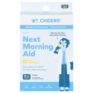 Cheers - Next Morning Aid Relief - Ea Of 1-9 Ct Cheers - Next Morning Aid Relief - Ea Of 1-9 Ct