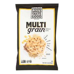 Food Should Taste Good - Tortilla Chips Multigrain - Cs Of 12-5.5 Oz Food Should Taste Good - Tortilla Chips Multigrain - Cs Of 12-5.5 Oz