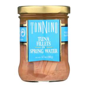 Tonnino Tuna Fillets - Spring Water - Case Of 6 - 6.7 Oz. Tonnino Tuna Fillets - Spring Water - Case Of 6 - 6.7 Oz.