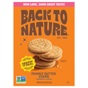 Back To Nature - Cookies Sndwch Peanut Btr - Cs Of 6-8.25 Oz Back To Nature - Cookies Sndwch Peanut Btr - Cs Of 6-8.25 Oz