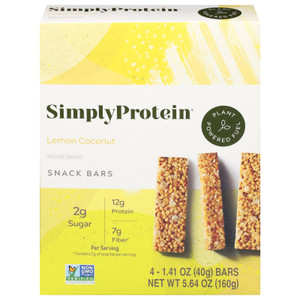 Simply Protein - Protein Bar Lemon Coconut - Cs Of 6-4/1.14z Simply Protein - Protein Bar Lemon Coconut - Cs Of 6-4/1.14z