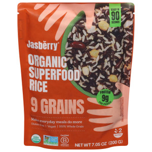 Jasberry - Sprfd Rice Og2 9 Grains - Cs Of 6-7.05 Oz Jasberry - Sprfd Rice Og2 9 Grains - Cs Of 6-7.05 Oz