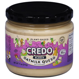 Credo Foods - Dip Df Oatmlk Queso Blnco - Cs Of 6-11 Oz Credo Foods - Dip Df Oatmlk Queso Blnco - Cs Of 6-11 Oz