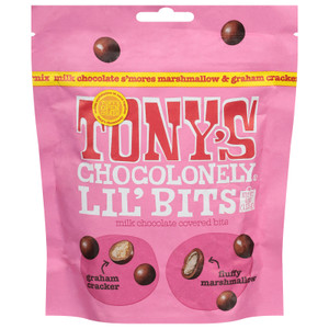 Tony's Chocolonely - Lil Bits Mlk Choc Smores - Cs Of 8-4 Oz Tony's Chocolonely - Lil Bits Mlk Choc Smores - Cs Of 8-4 Oz