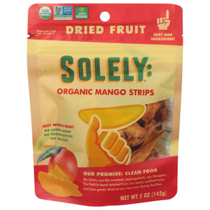 Solely - Drd Frt Og2 Mango Strips - Cs Of 6-5 Oz Solely - Drd Frt Og2 Mango Strips - Cs Of 6-5 Oz