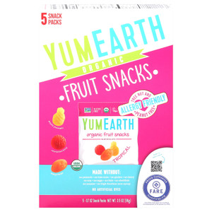 Yumearth - Fruit Snk Og2 Tropical - Cs Of 6-3.5 Oz Yumearth - Fruit Snk Og2 Tropical - Cs Of 6-3.5 Oz