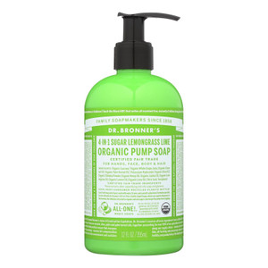 Dr. Bronner's - Liquid Soap Shika Lmngrs - 1 Each-12 Fz Dr. Bronner's - Liquid Soap Shika Lmngrs - 1 Each-12 Fz