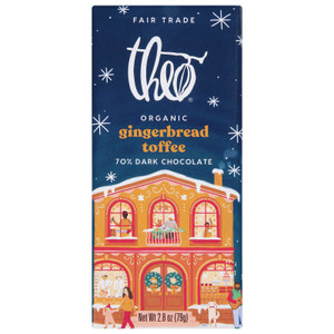 Theo Chocolate - Bar Og2 Dkchc Gngrbd Toff - Cs Of 12-2.8 Oz Theo Chocolate - Bar Og2 Dkchc Gngrbd Toff - Cs Of 12-2.8 Oz