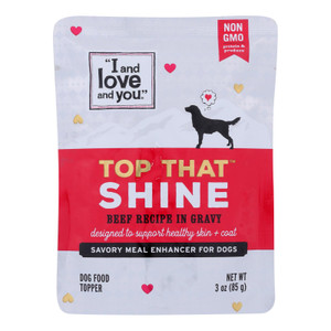 I And Love And You - Dog Topper Beef Rcpe - Case Of 24 - 3 Oz I And Love And You - Dog Topper Beef Rcpe - Case Of 24 - 3 Oz