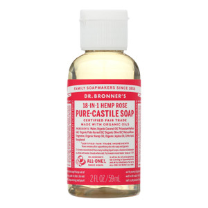 Dr. Bronner's - Castile Liquid Sp Rose - 1 Each-2 Fz Dr. Bronner's - Castile Liquid Sp Rose - 1 Each-2 Fz