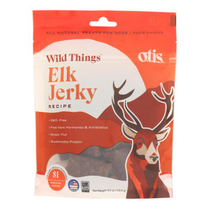 Wild Things - Dog Treat Jerky Elk - Cs Of 6-4 Oz Wild Things - Dog Treat Jerky Elk - Cs Of 6-4 Oz