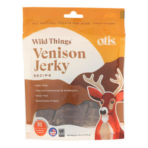 Wild Things - Dog Treat Jerky Venison - Cs Of 6-4 Oz Wild Things - Dog Treat Jerky Venison - Cs Of 6-4 Oz
