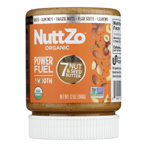 Nuttzo Seven Nut & Seed Butter Power Fuel Smooth - Case Of 6 - 12 Oz Nuttzo Seven Nut & Seed Butter Power Fuel Smooth - Case Of 6 - 12 Oz