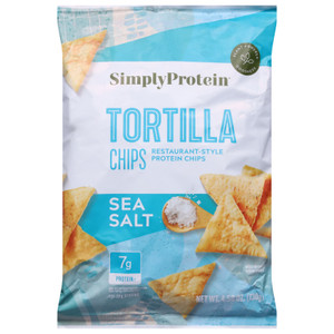 Simply Protein - Tortilla Chips Sea Salt - Cs Of 10-4.58 Oz Simply Protein - Tortilla Chips Sea Salt - Cs Of 10-4.58 Oz