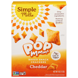 Simple Mills - Crckr Popmmms Ched Veg - Cs Of 6-4 Oz Simple Mills - Crckr Popmmms Ched Veg - Cs Of 6-4 Oz