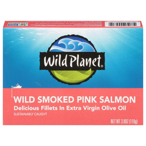 Wild Planet - Pink Salmon Wild Smoked - Cs Of 12-3.9 Oz Wild Planet - Pink Salmon Wild Smoked - Cs Of 12-3.9 Oz
