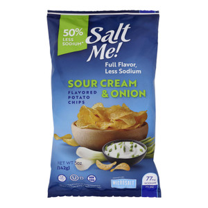 Saltme! - Potato Chips Sr Cream Onion - Case Of 12-5 Oz Saltme! - Potato Chips Sr Cream Onion - Case Of 12-5 Oz