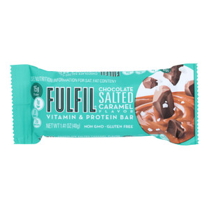 Fulfil - Protein Bar Chocolate Salted Caramel - Case Of 12-1.41 Oz Fulfil - Protein Bar Chocolate Salted Caramel - Case Of 12-1.41 Oz
