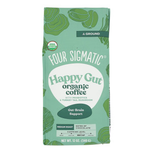 Four Sigmatic - Ground Coff Og2 Happy Gut - Cs Of 8-10 Oz Four Sigmatic - Ground Coff Og2 Happy Gut - Cs Of 8-10 Oz