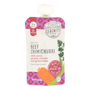 Serenity Kids - Pouch Beef Chimichurri - Cs Of 6-3.5 Oz Serenity Kids - Pouch Beef Chimichurri - Cs Of 6-3.5 Oz