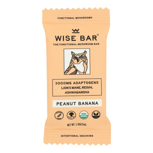 Wise Bar - Bar Organic Peanut Butter Banana - Case Of 12 - 1.4 Ounces Wise Bar - Bar Organic Peanut Butter Banana - Case Of 12 - 1.4 Ounces