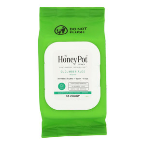 The Honey Pot - Wipes Intimt Cucumber Alo - Ea Of 1-30 Ct The Honey Pot - Wipes Intimt Cucumber Alo - Ea Of 1-30 Ct