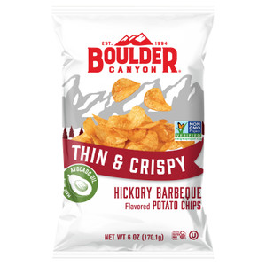 Boulder Canyon - Pot Chip Hickory Bbq - Cs Of 12-6 Oz Boulder Canyon - Pot Chip Hickory Bbq - Cs Of 12-6 Oz