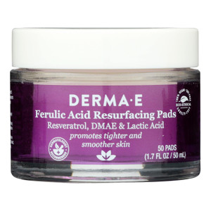Derma E - Resrfs Pad Ferulic Acid - 1 Each-50 Ct