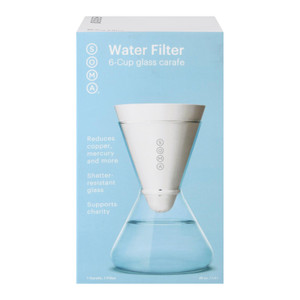 Soma - Carafe Glass 6 Cups - Case Of 2 - 48 Oz Soma - Carafe Glass 6 Cups - Case Of 2 - 48 Oz
