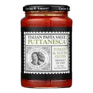 Cucina And Amore - Pasta Sauce - Puttanesca - Case Of 6 - 16.8 Oz. Cucina And Amore - Pasta Sauce - Puttanesca - Case Of 6 - 16.8 Oz.