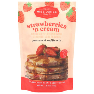 Miss Jones Baking Co - Mx Pcake Waff Straw N Crm - Cs Of 6-11.92 Oz Miss Jones Baking Co - Mx Pcake Waff Straw N Crm - Cs Of 6-11.92 Oz