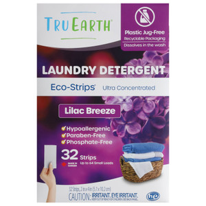Tru Earth - Detergnt Eco Strips Lilac - Cs Of 12-32 Ct Tru Earth - Detergnt Eco Strips Lilac - Cs Of 12-32 Ct