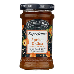 St Dalfour - Fruit Spread Apricot Chia - Cs Of 6-6 Oz St Dalfour - Fruit Spread Apricot Chia - Cs Of 6-6 Oz