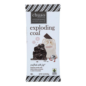Chuao Chocolatier - Bar Exploding Coal - Case Of 12 - 2.8 Oz Chuao Chocolatier - Bar Exploding Coal - Case Of 12 - 2.8 Oz