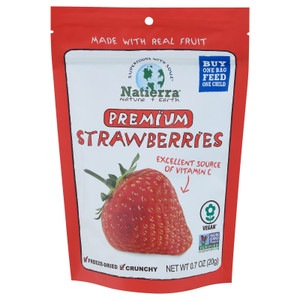 Natierra - Dried Fruit Prem Strawbry - Cs Of 8-.7 Oz Natierra - Dried Fruit Prem Strawbry - Cs Of 8-.7 Oz