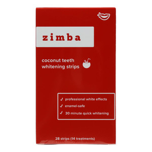 Zimba - Teeth Whtn Strips Coconut - Cs Of 6-28 Ct