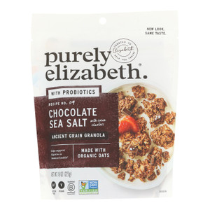 Purely Elizabeth Probiotic Granola - Chocolate Sea Salt - Case Of 6 - 8 Oz. Purely Elizabeth Probiotic Granola - Chocolate Sea Salt - Case Of 6 - 8 Oz.