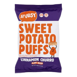 Spudsy - Sw Pot Puff Crunch Cinnamo - Case Of 12 - 4 Oz Spudsy - Sw Pot Puff Crunch Cinnamo - Case Of 12 - 4 Oz