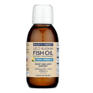 Wiley's Finest - Fish Oil Liquid Peak Omega-3 - 1 Each-4.23 Fz Wiley's Finest - Fish Oil Liquid Peak Omega-3 - 1 Each-4.23 Fz