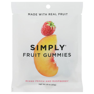 Simply Gum - Fruit Btes Pch&raspberry - Cs Of 8-1.8 Oz Simply Gum - Fruit Btes Pch&raspberry - Cs Of 8-1.8 Oz