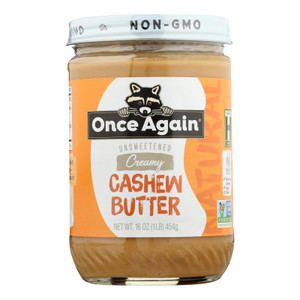 Once Again - Cashew Butter Ns - Case Of 6-16 Oz Once Again - Cashew Butter Ns - Case Of 6-16 Oz